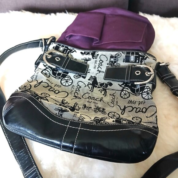 COACH - 2009 Crossbody Canvas and Leather - Picture 2 of 16